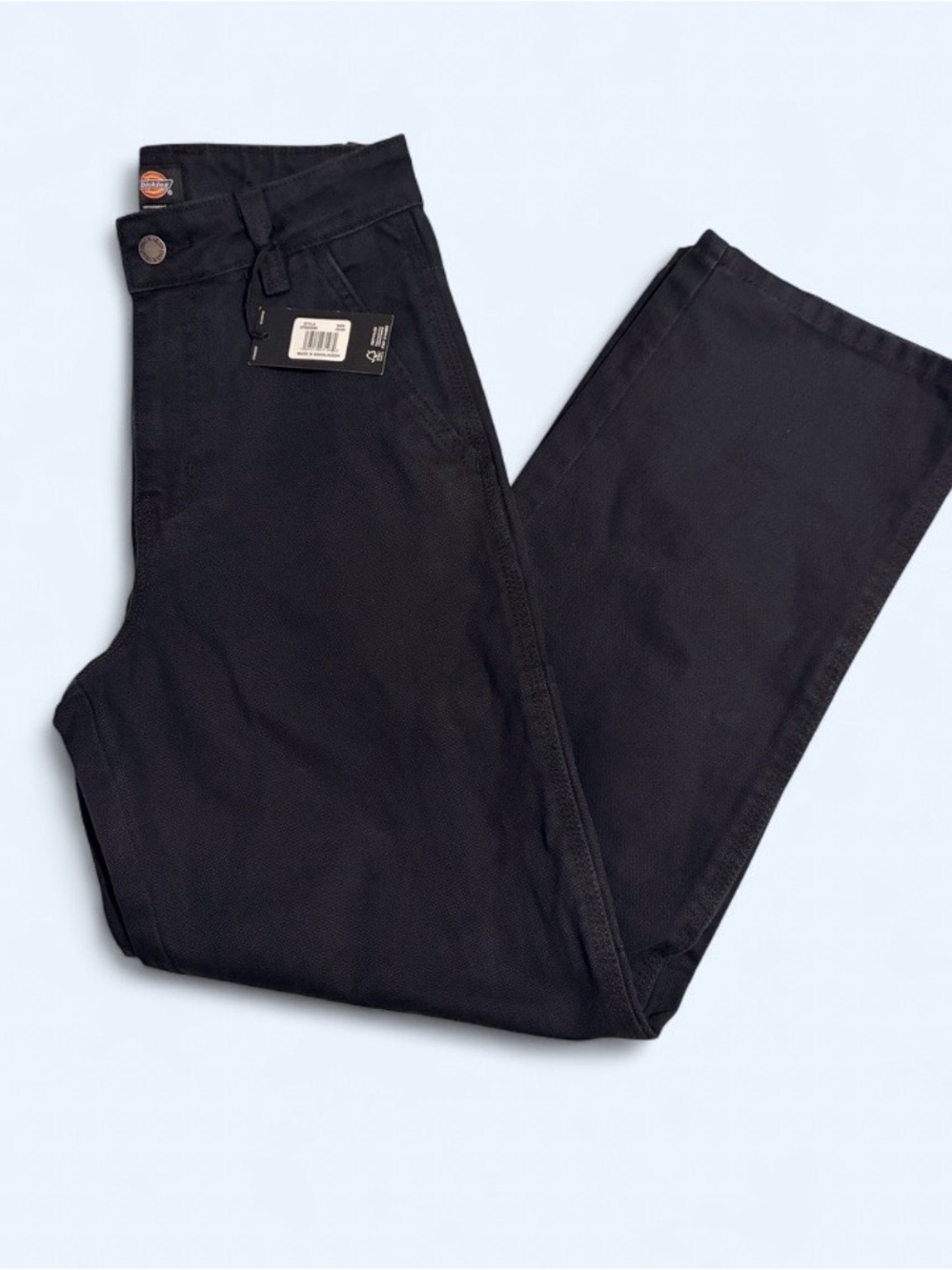 Dickies Women's Black Straight-Leg Work Pants